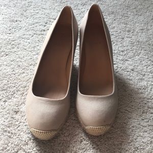 Jcrew wedges 7.5 worn once!
